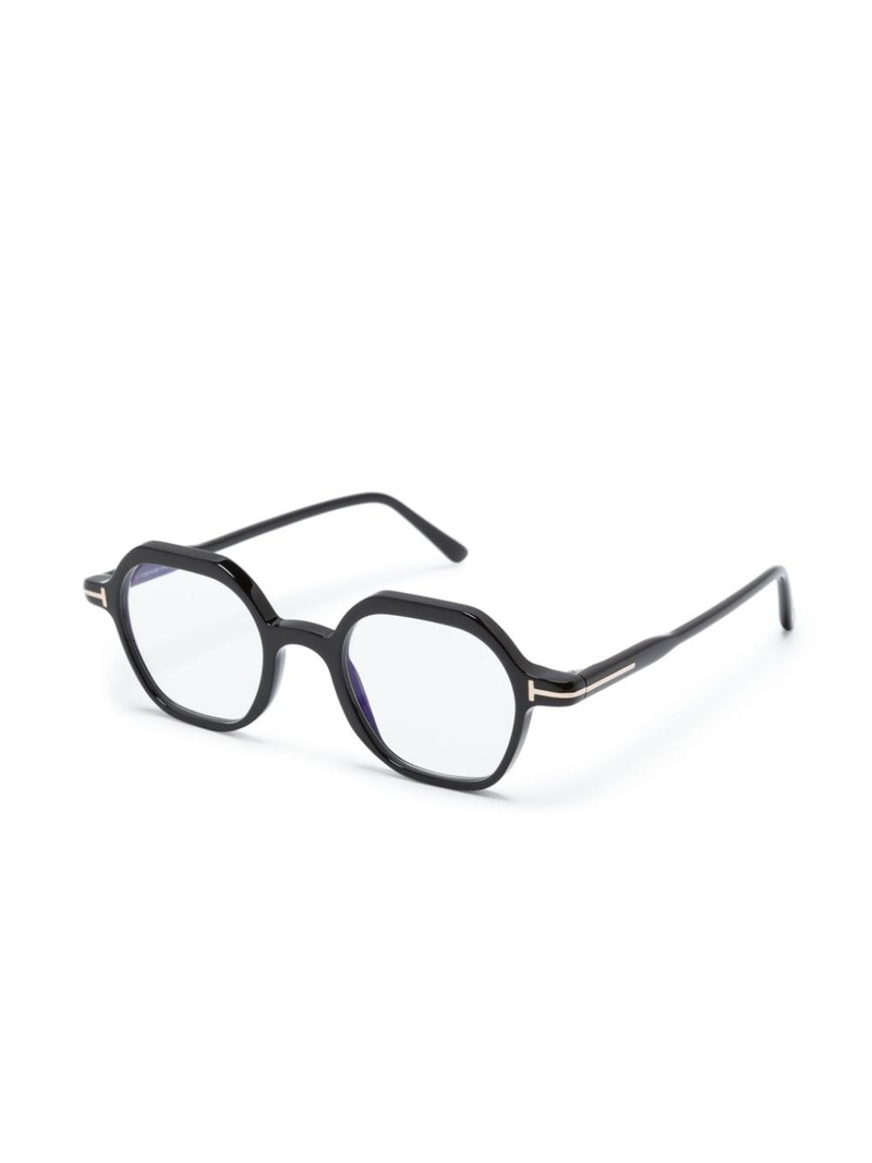 TOM FORD FT5900B hexagonal-frame glasses outlook
