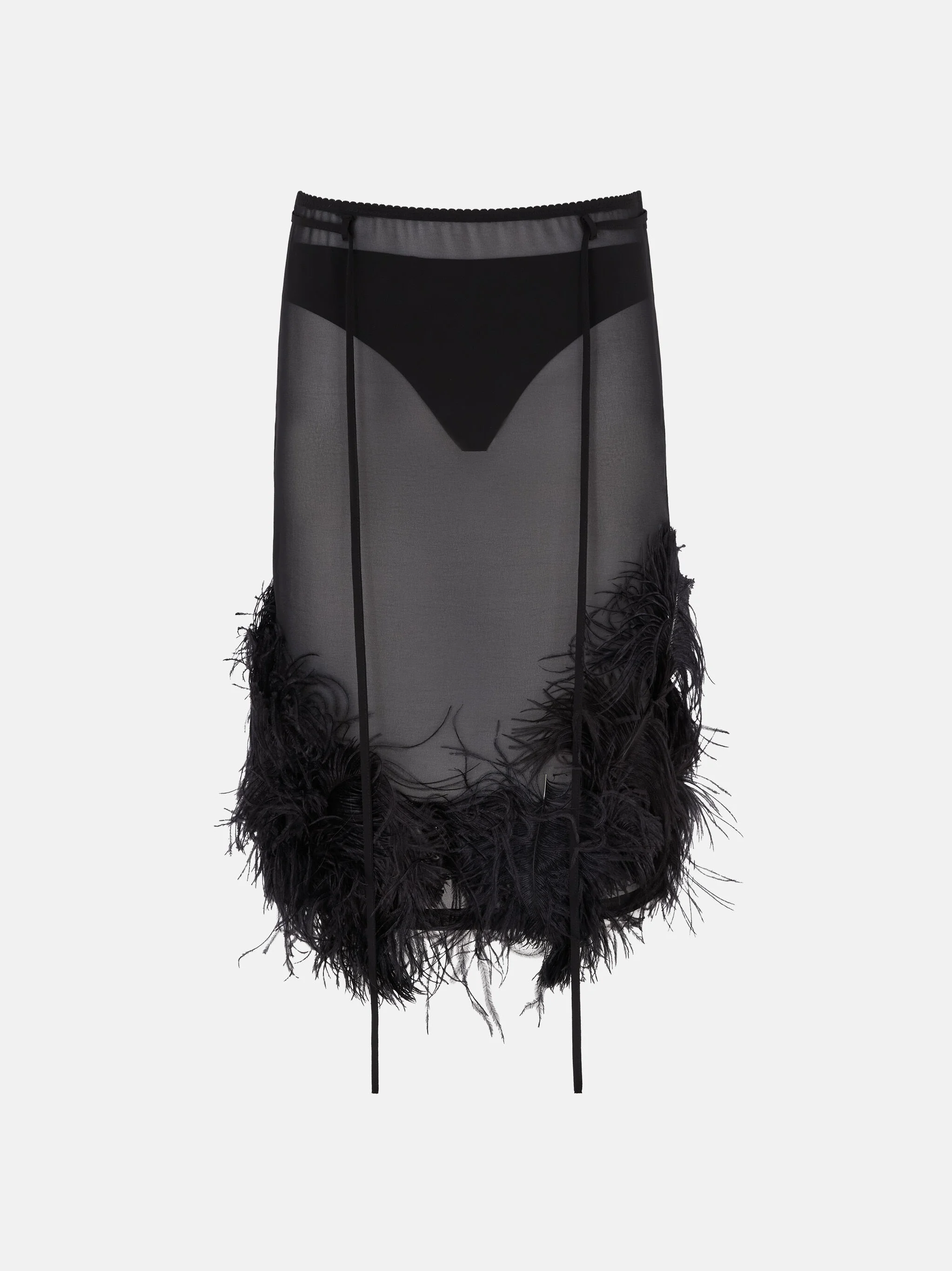 MIDI SKIRT BLACK - 1