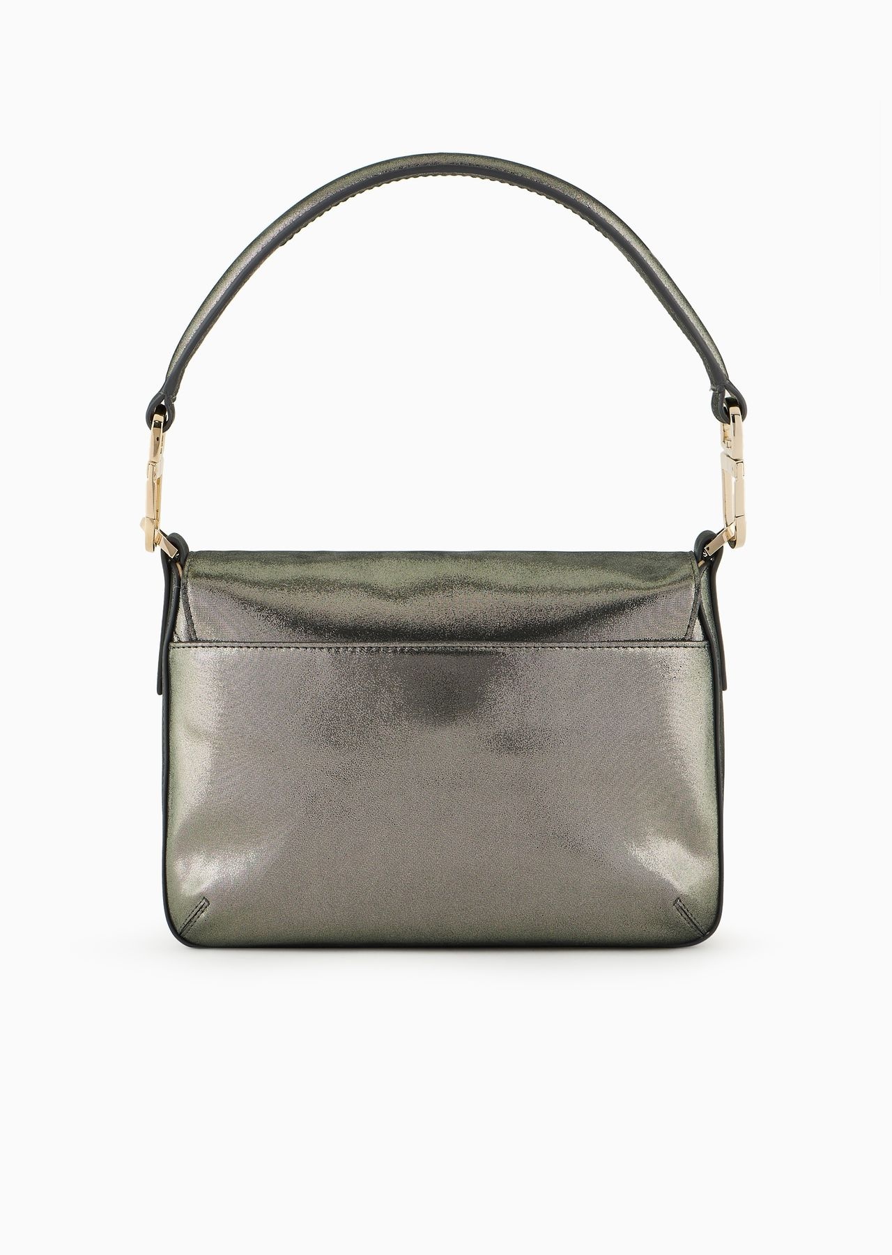 Shimmering nubuck small Baguette bag la Prima Soft - 3