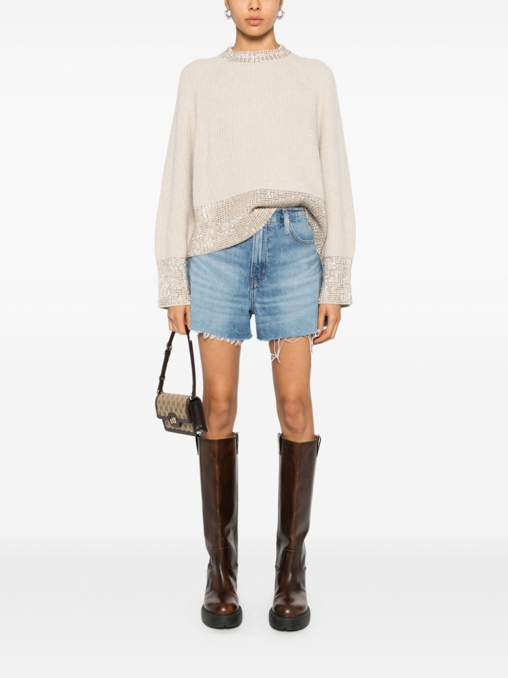 crystal-embellished sweater - 2