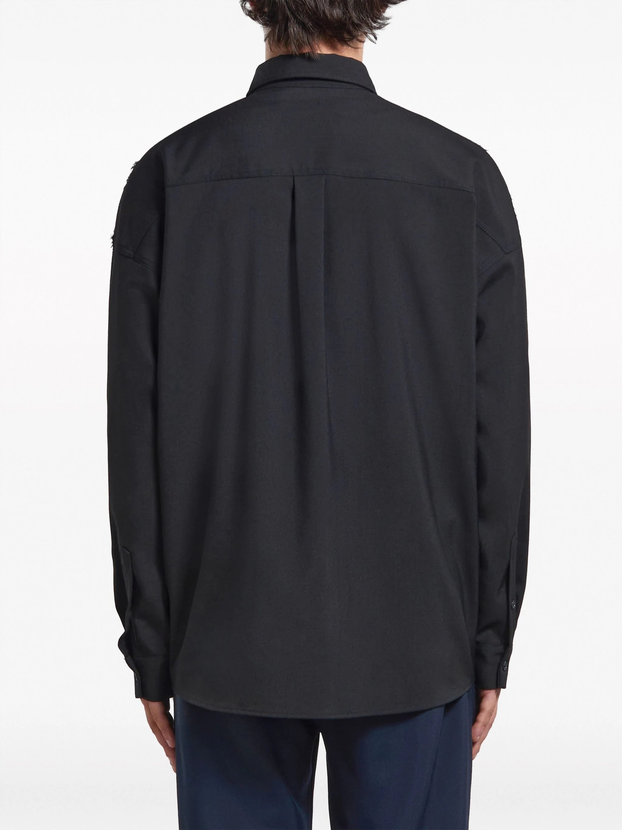 PANELLED VIRGIN-WOOL SHIRT - 3