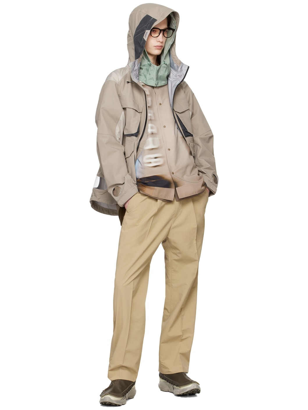 Brown Feather Smooth Snap Shirt - 5