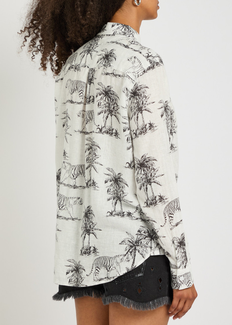 Rails Charlie Printed Linen-blend Shirt 3