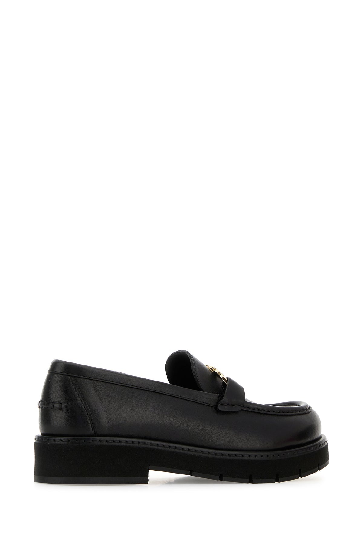 Black leather Maryan loafers - 3