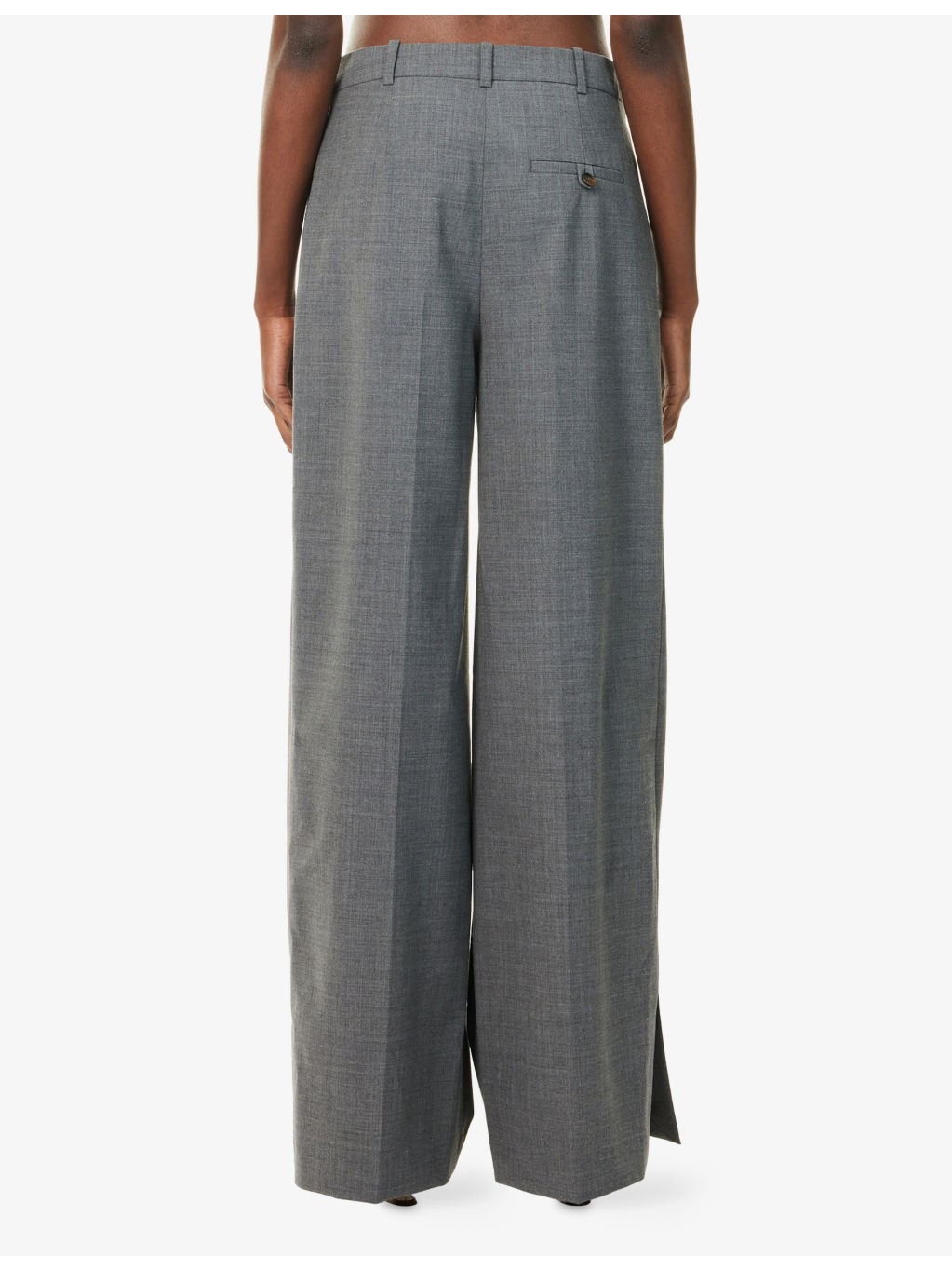 Grand Wide-Leg Stretch-Woven Trousers - 4