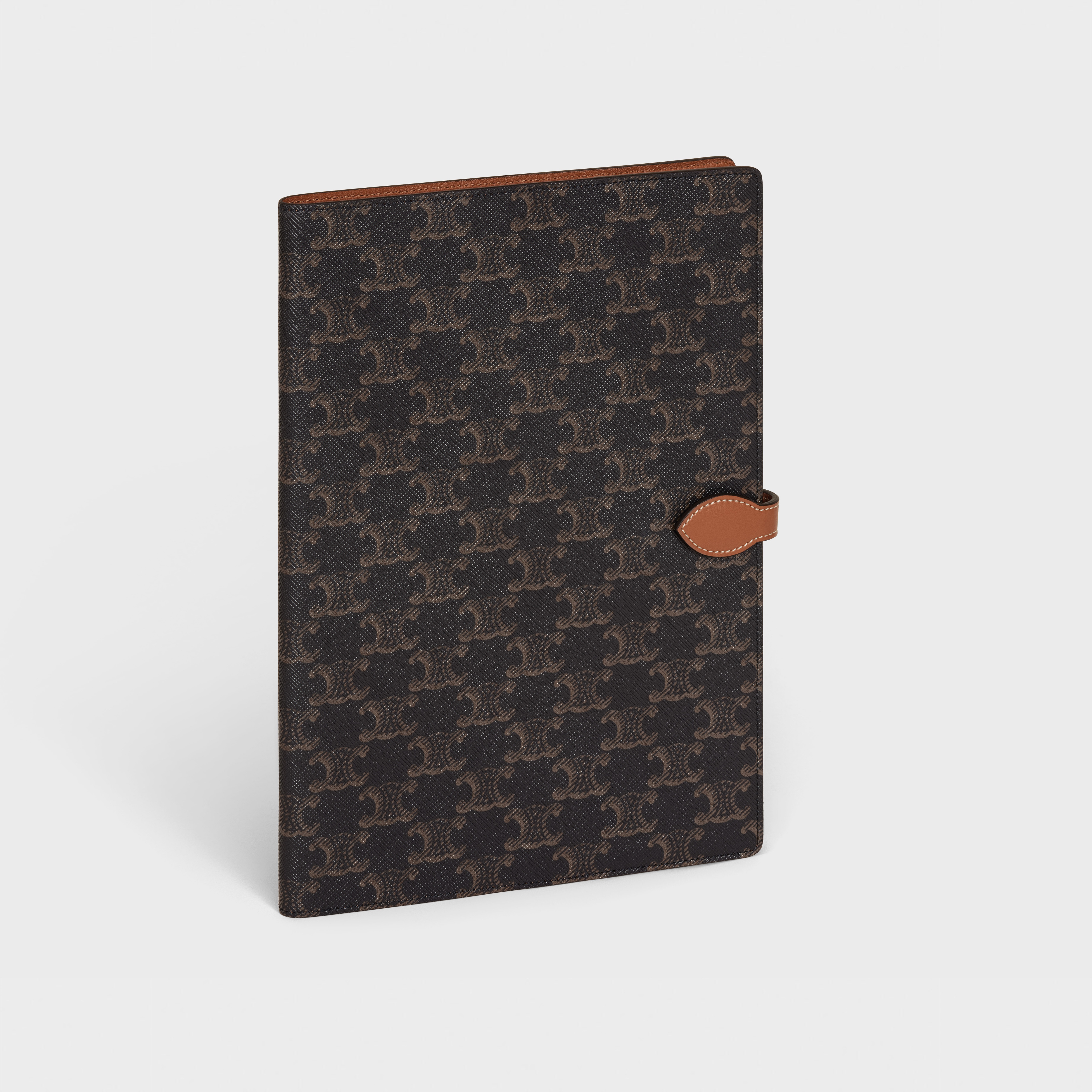 Large notebook cover in triomphe canvas and calfskin - 2