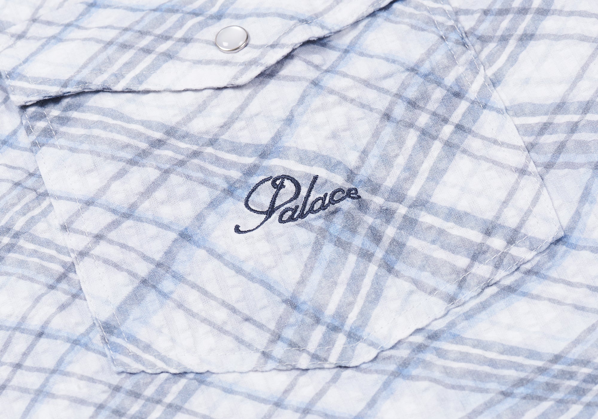 WARP CHECK SHIRT BLUE - 3