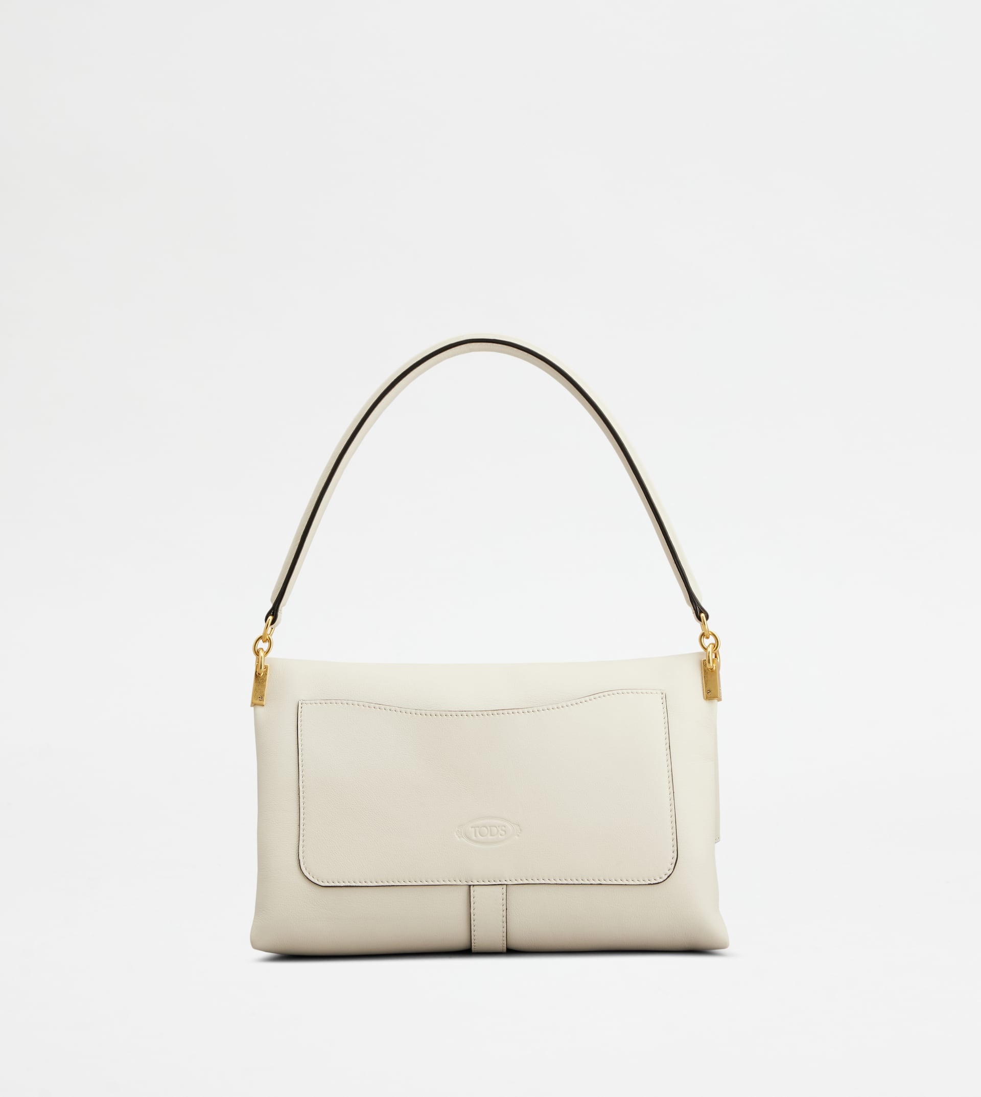 FLAP BAG IN LEATHER MINI - WHITE - 4
