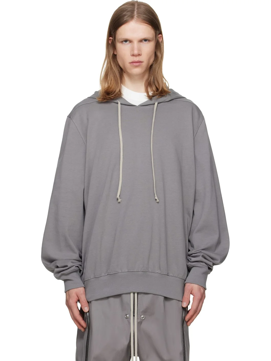 Gray Tower Heavy Jersey Hoodie - 1