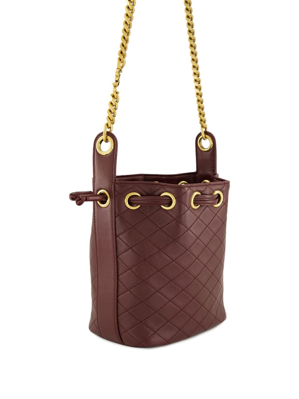 mini quilted-leather bucket bag - 3