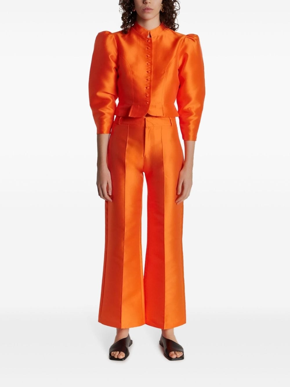 Yoshi pressed-crease trousers - 2