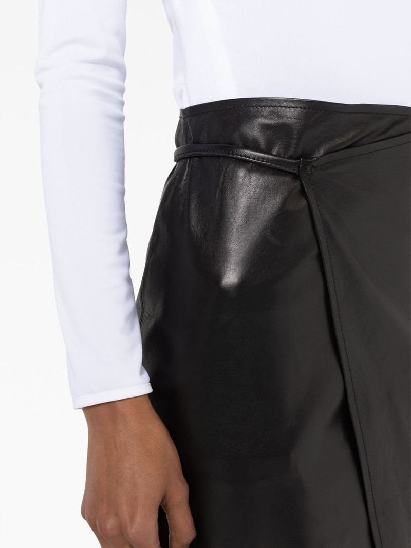 asymmetric leather skirt 5
