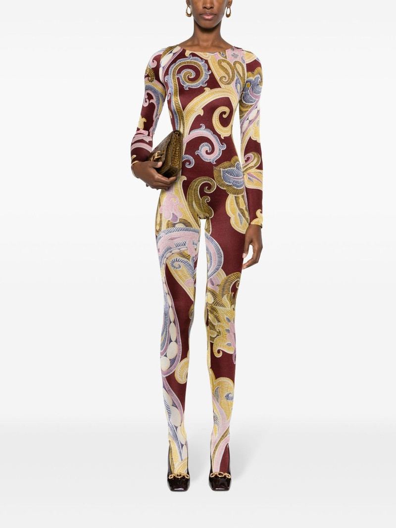 Wolford x ETRO paisley-print catsuit outlook