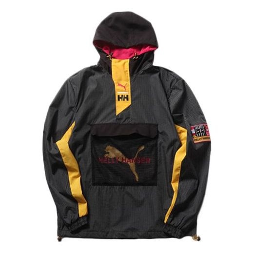 PUMA x HELLY HANSEN Crossover Contrasting Colors Hooded Jacket Black 597143-01 - 1