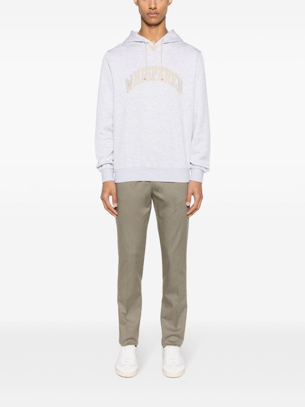 tapered-leg stretch-cotton chinos - 2