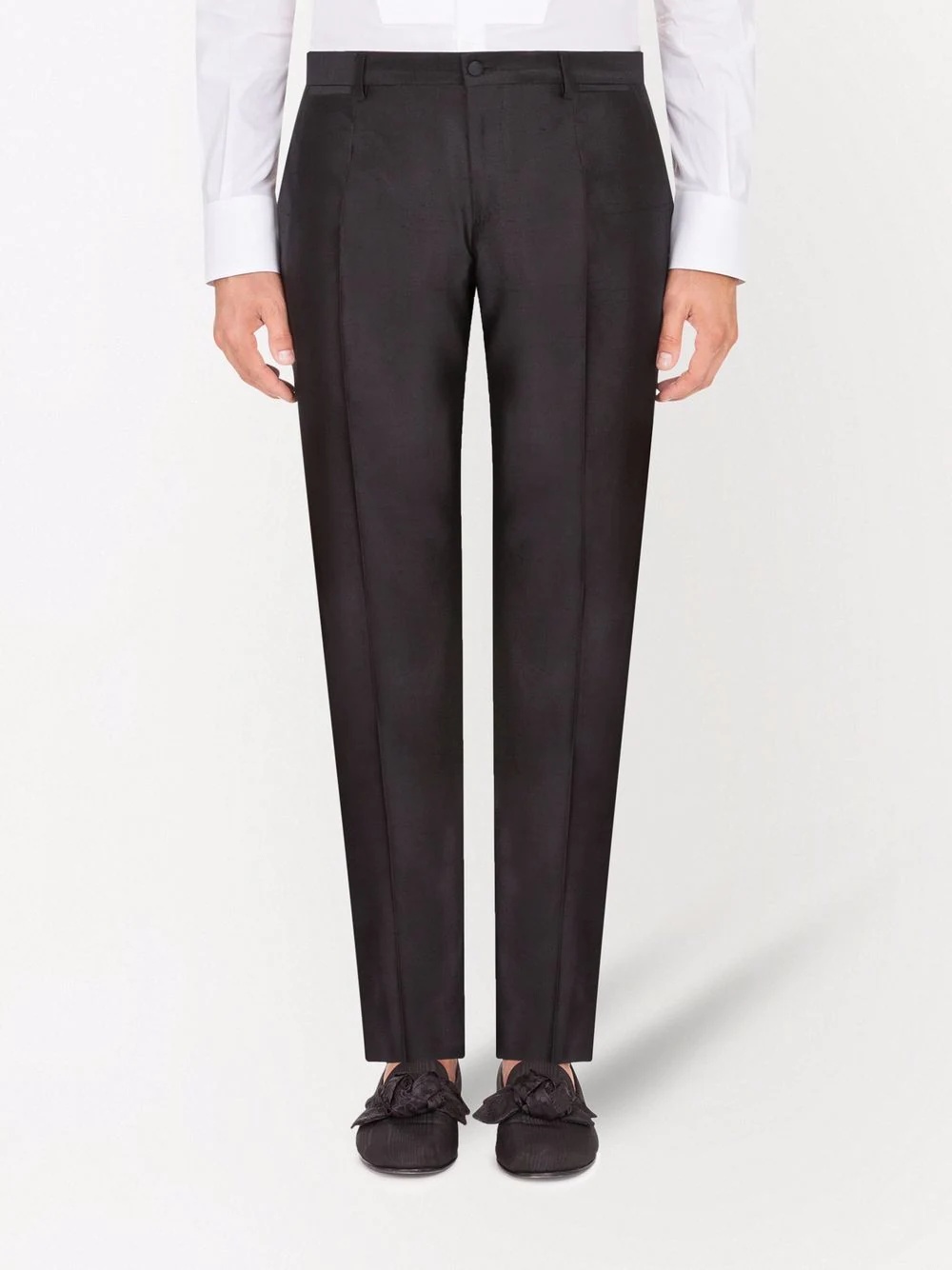 pleat detail tailored trousers - 3