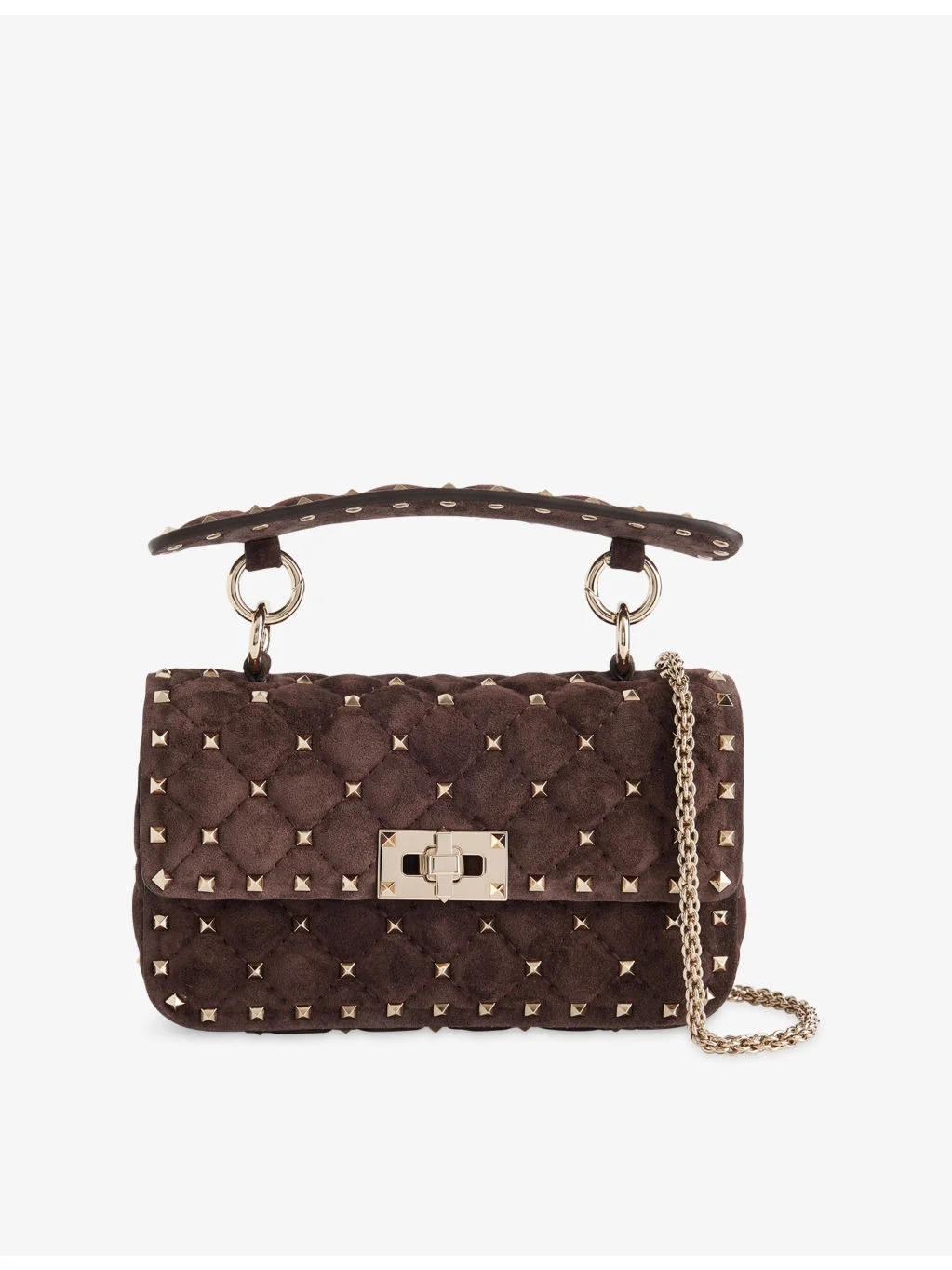 Rockstud Spike Small Leather Shoulder Bag - 1