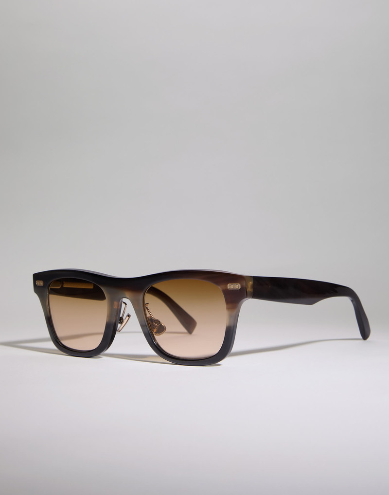 Brunello Cucinelli Mr. Brunello horn sunglasses outlook