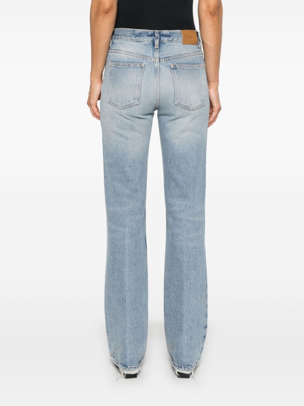 low-rise straight-leg jeans - 4