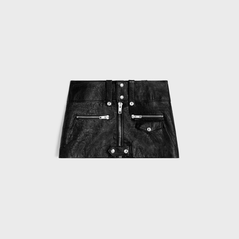 mini skirt in soft lambskin 1