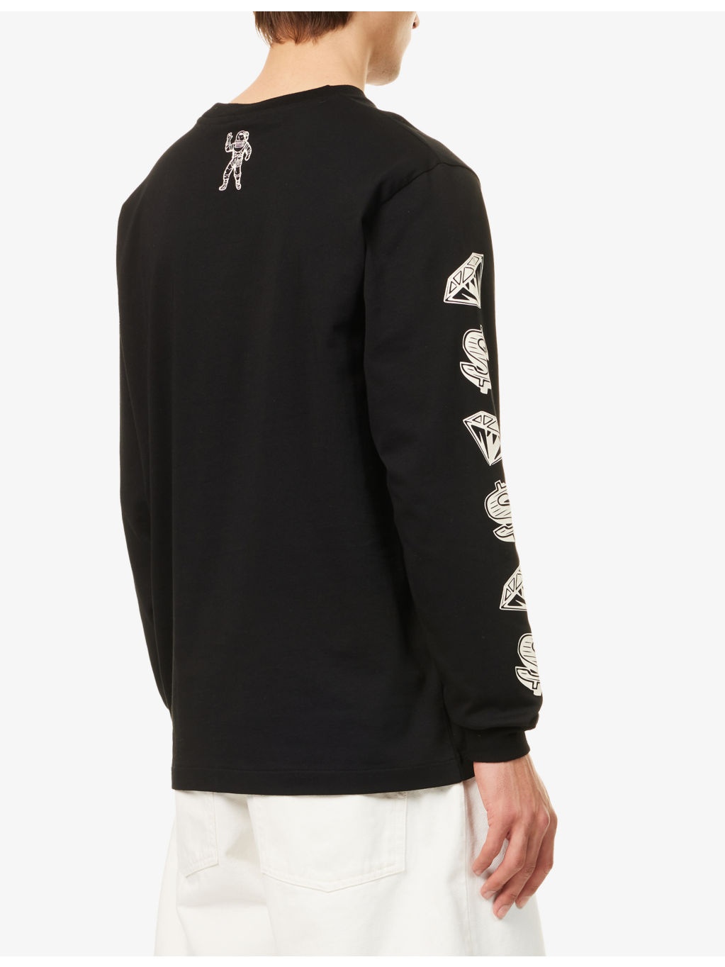 Diamonds Long-Sleeve Cotton T-shirt - 4