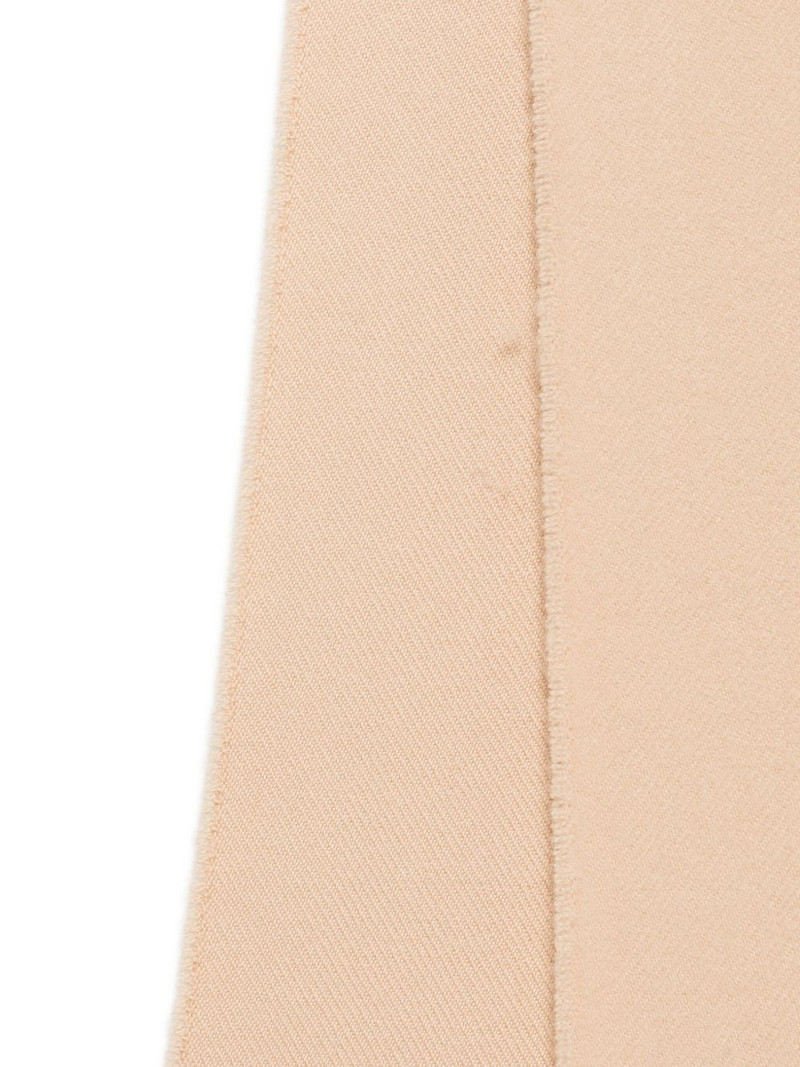 Maison Kitsuné fringed wool scarf outlook