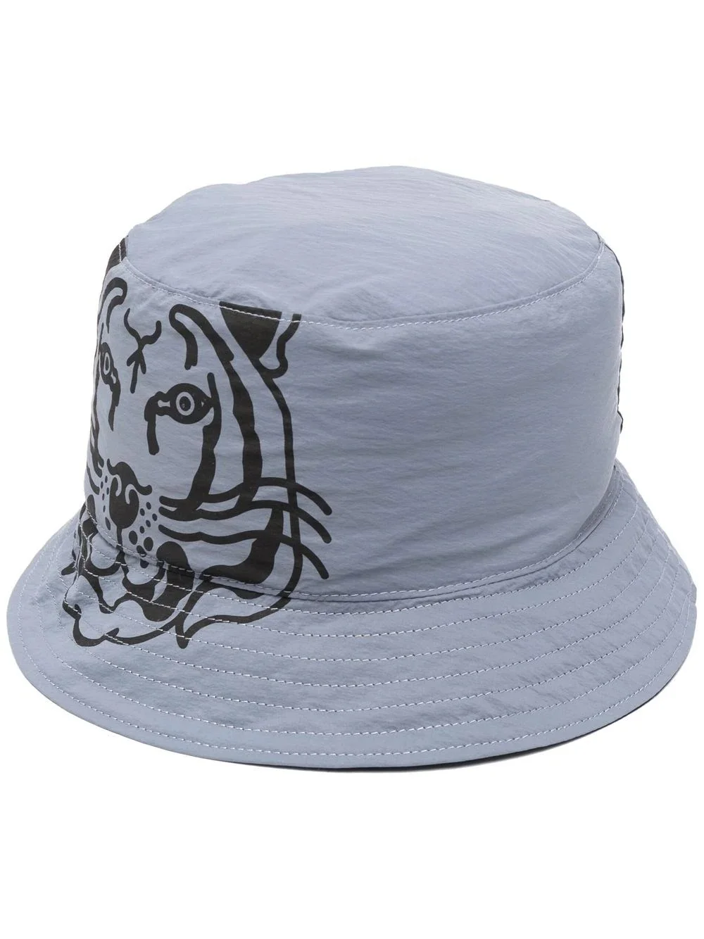 Tiger logo-print bucket hat - 1