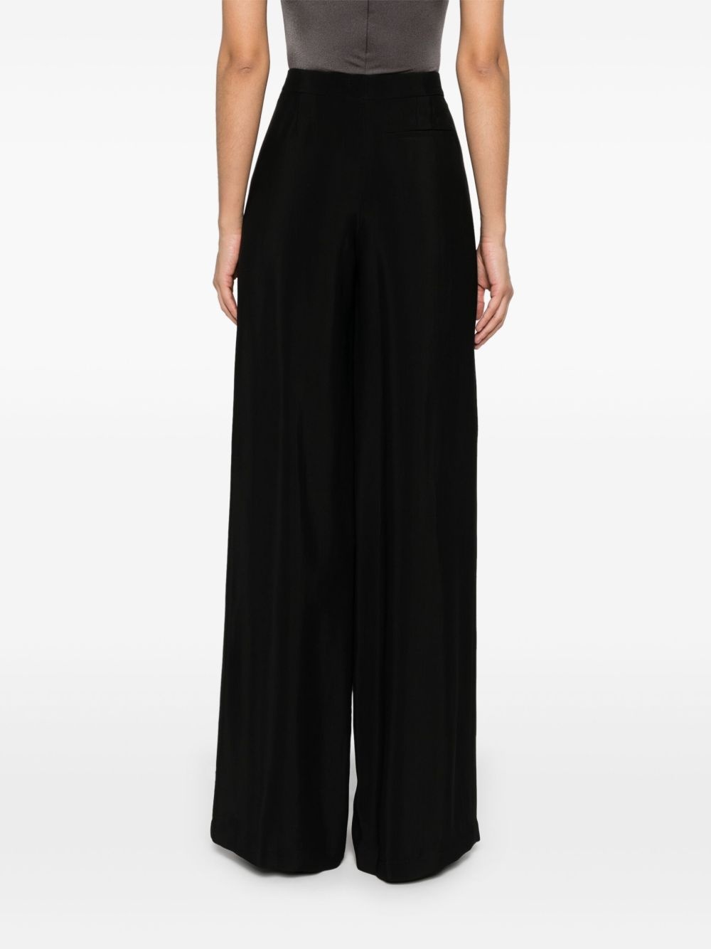 buckled wide-leg trousers - 4