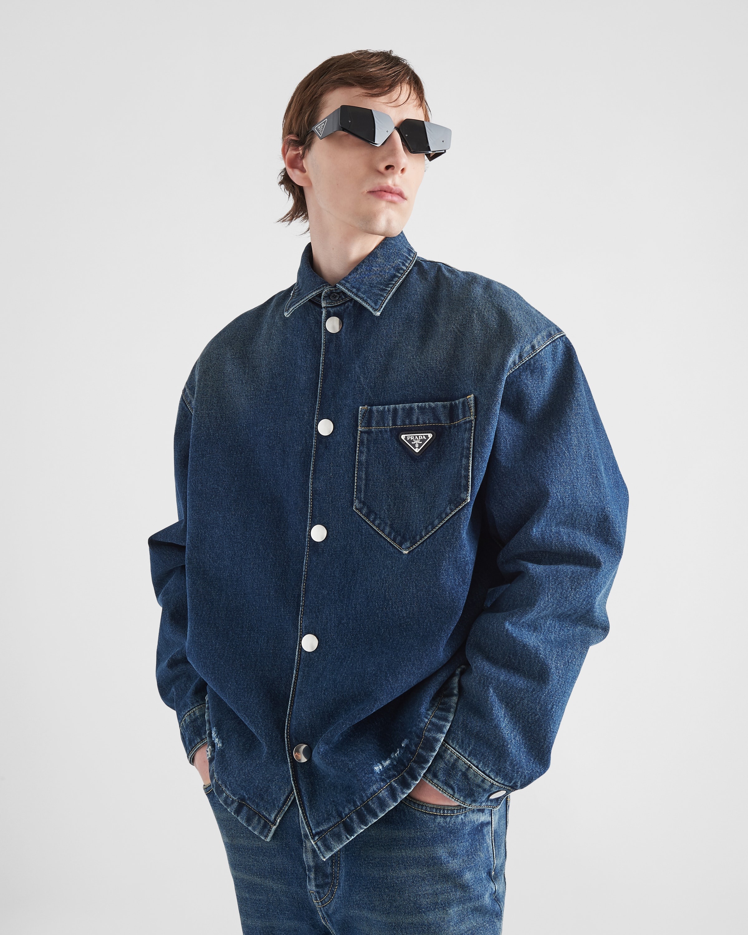 Padded denim shirt - 3