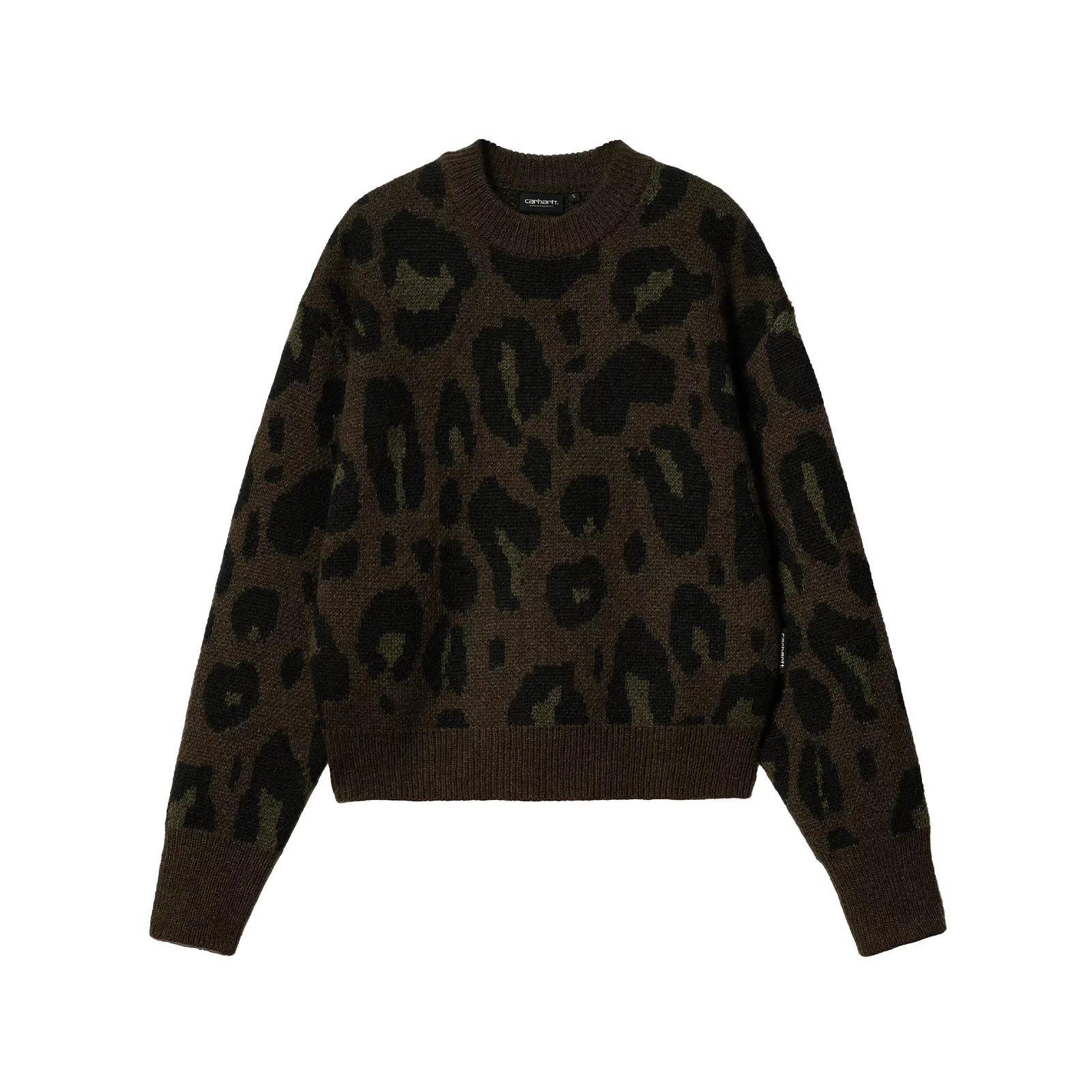 Merton Sweater Camo Leo Jaquard "Tamarind" - 3