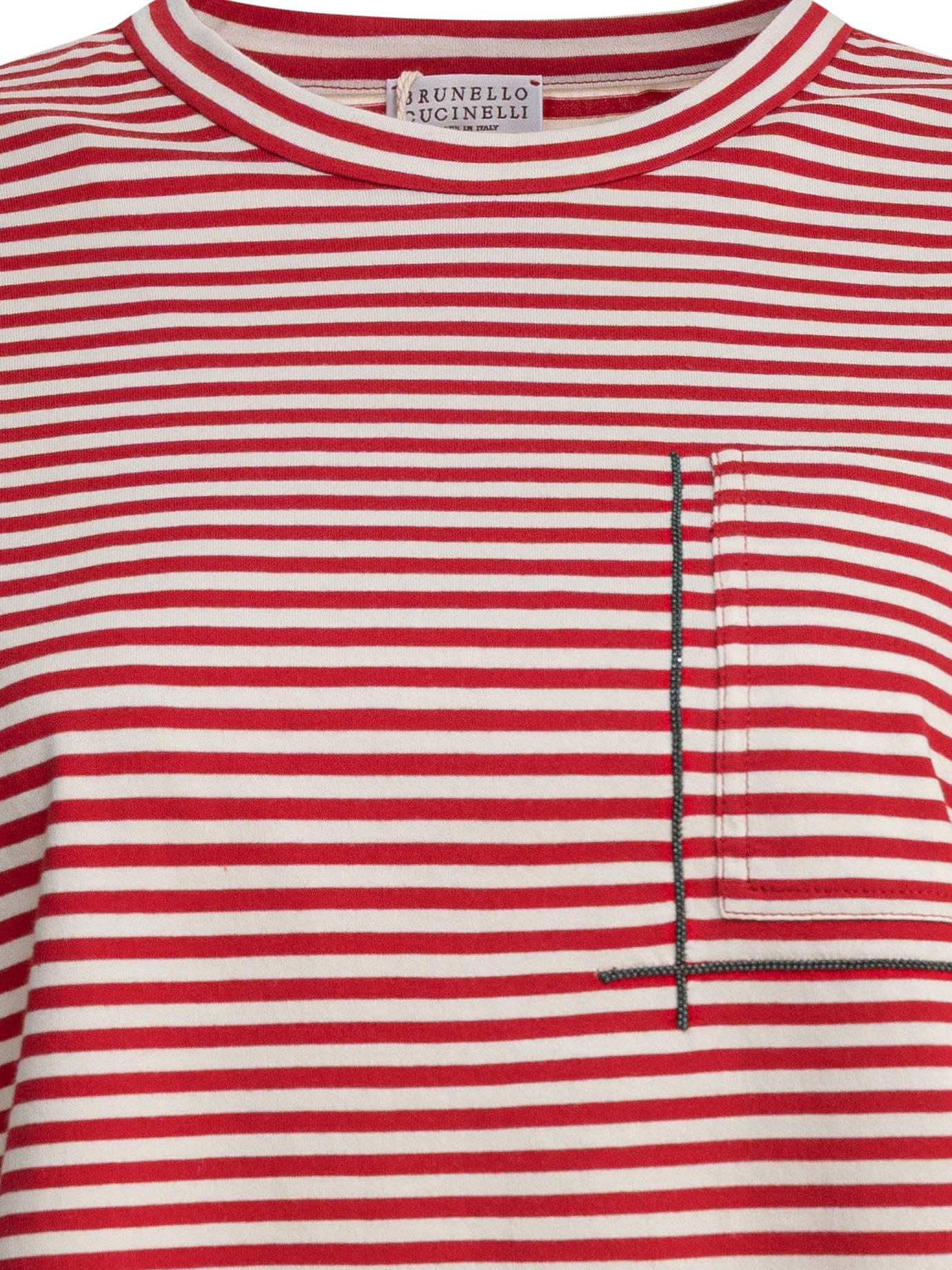 Brunello Cucinelli T-shirt With Shiny Pocket Detail - 3