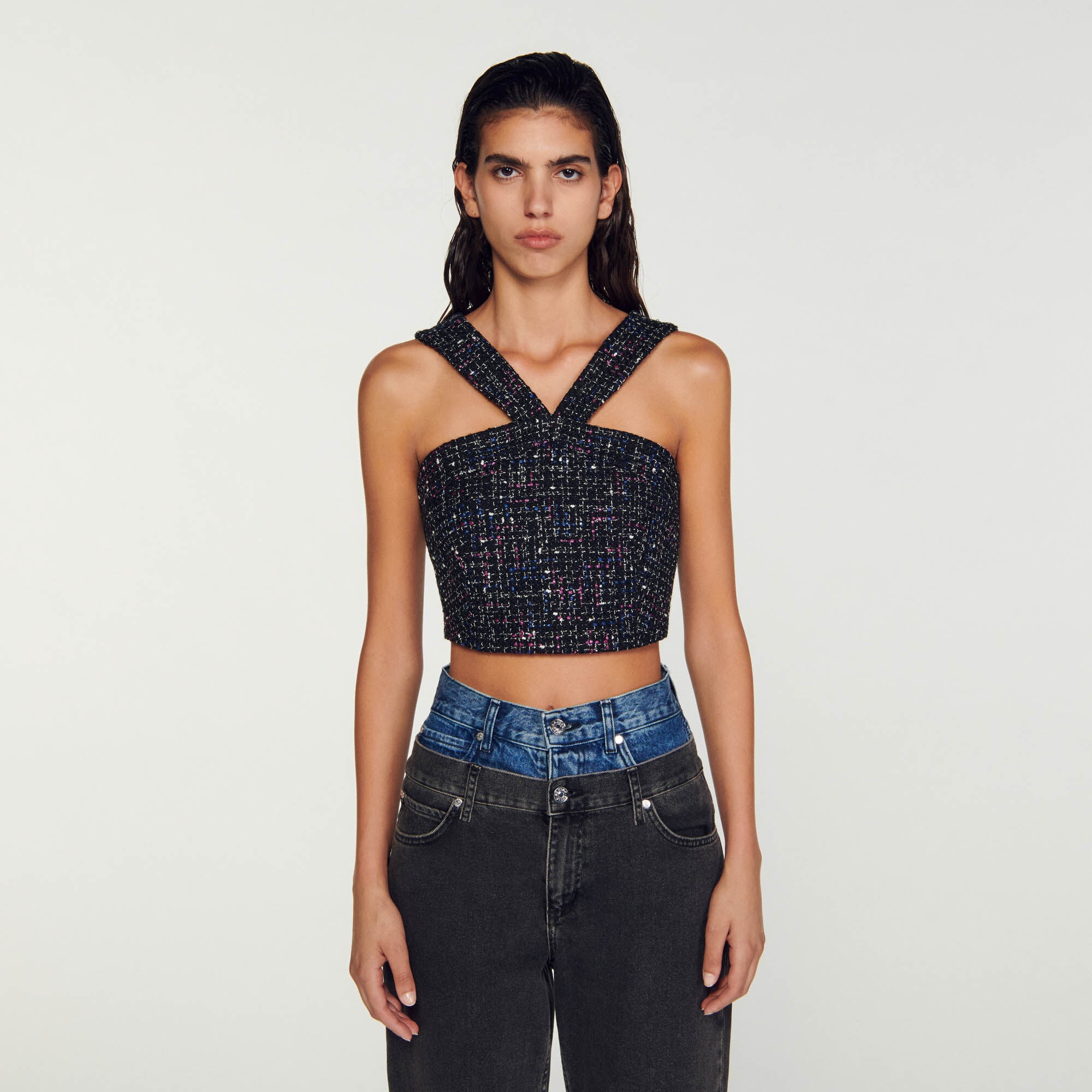 TWEED BUSTIER TOP - 5
