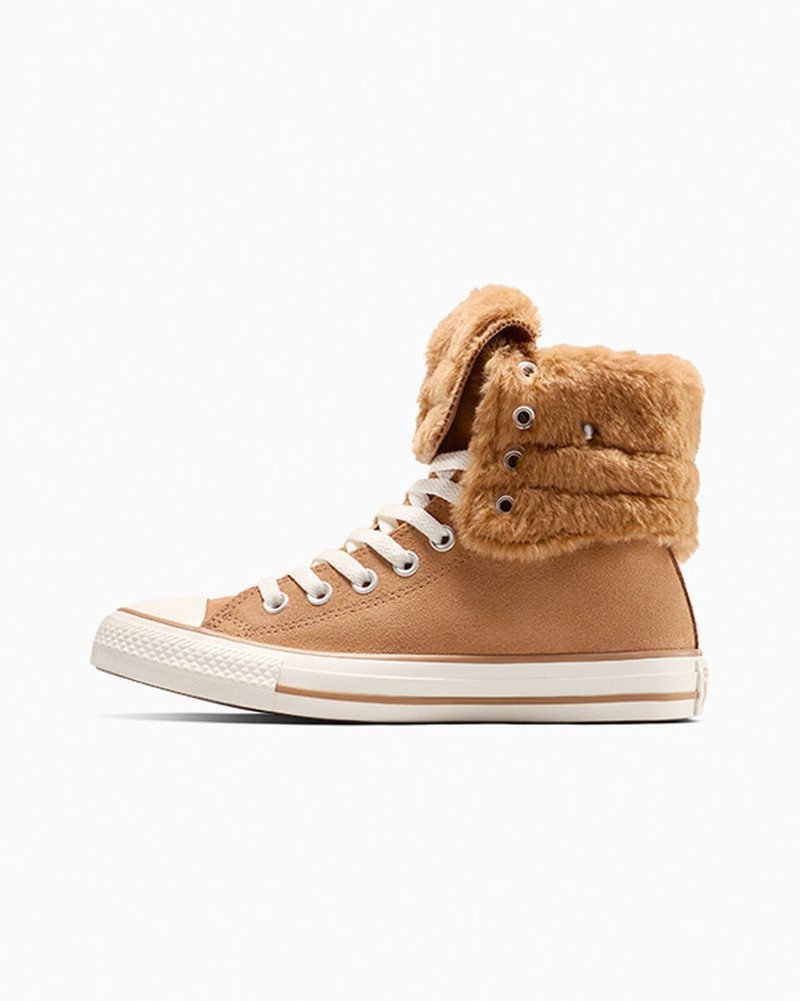 Converse Chuck Taylor All Star Fold Over XHi Faux Fur outlook