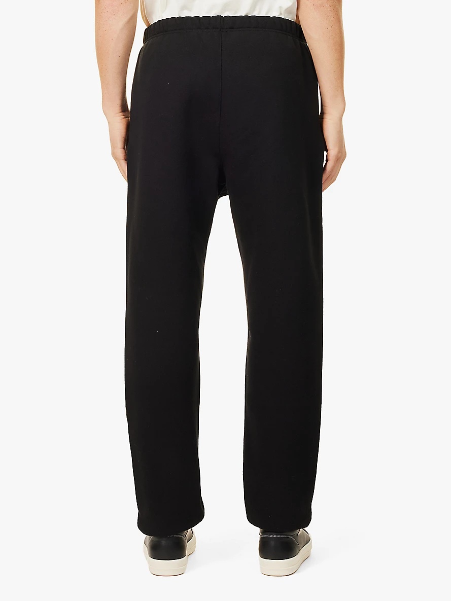 Relaxed-fit brand-patch cotton-blend jersey jogging bottoms - 4