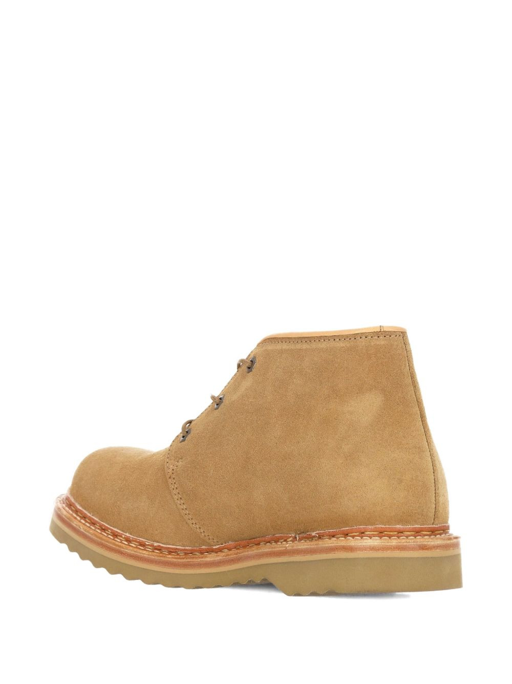 suede lace-up sneakers - 4