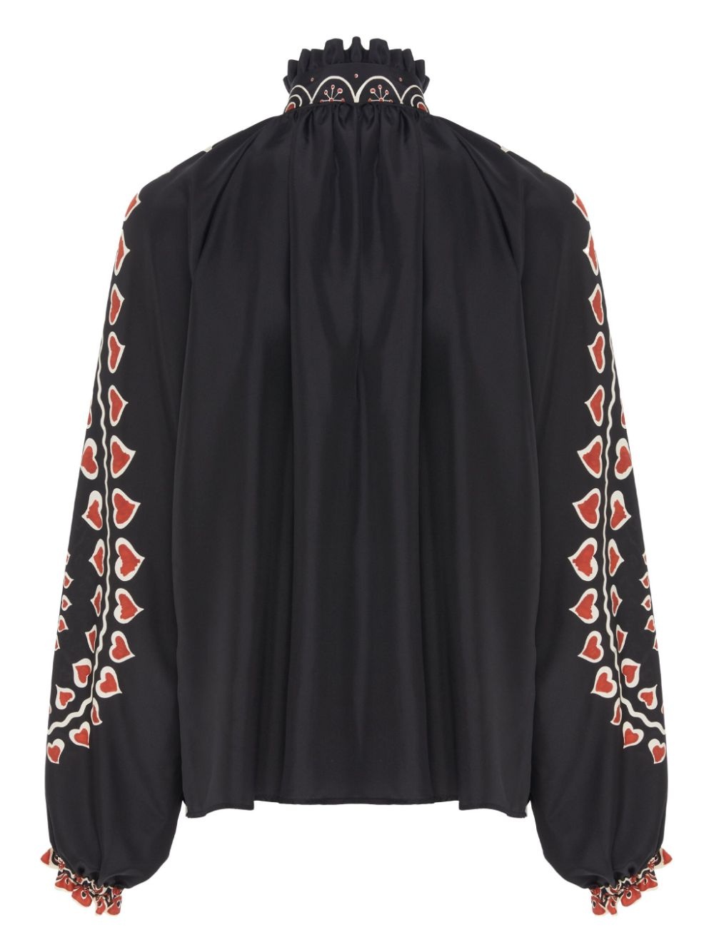 Cerere silk PlacÃ©e-print blouse - 5