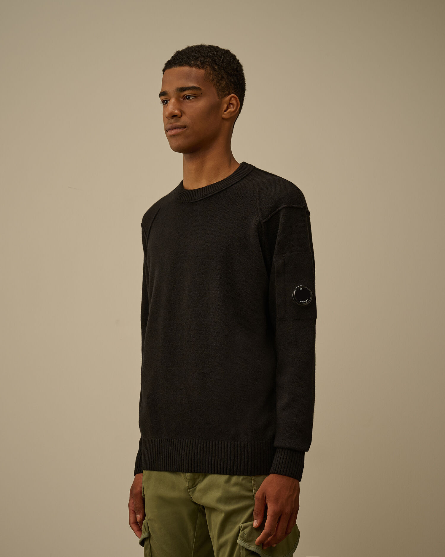 Lambswool GRS Crewneck Lens Sweater - 3
