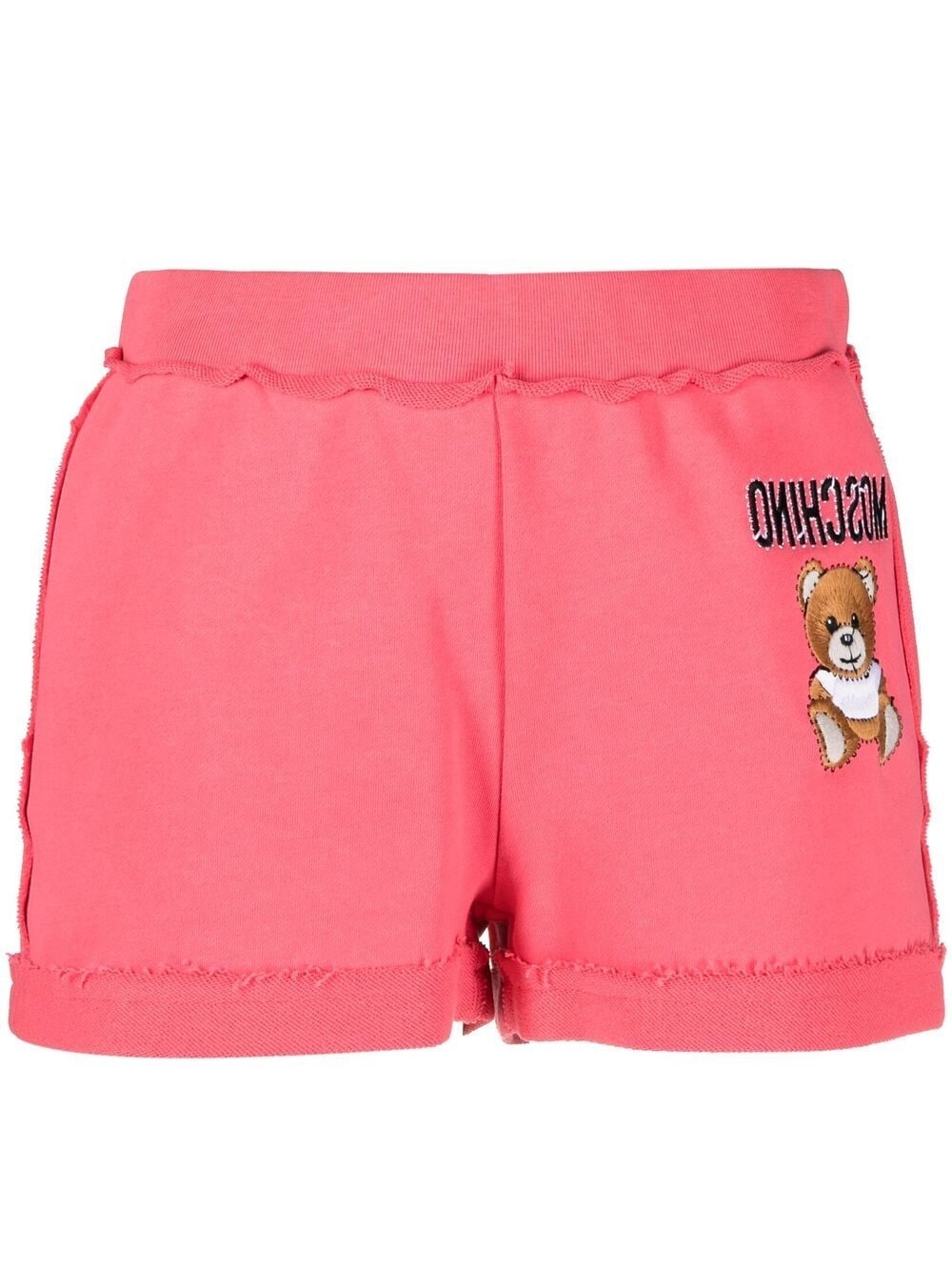 logo-embroidered jersey shorts - 1