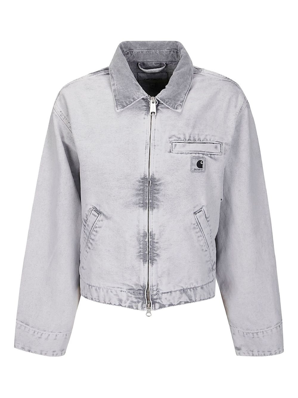 W' Emery zip-front cropped jacket - 1