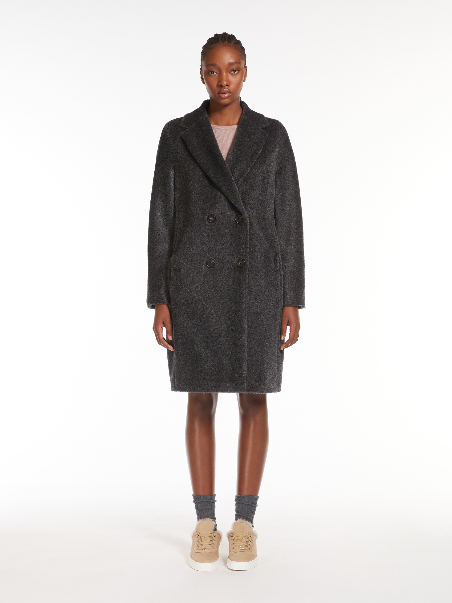 ROSETO Midi alpaca and wool coat - 3