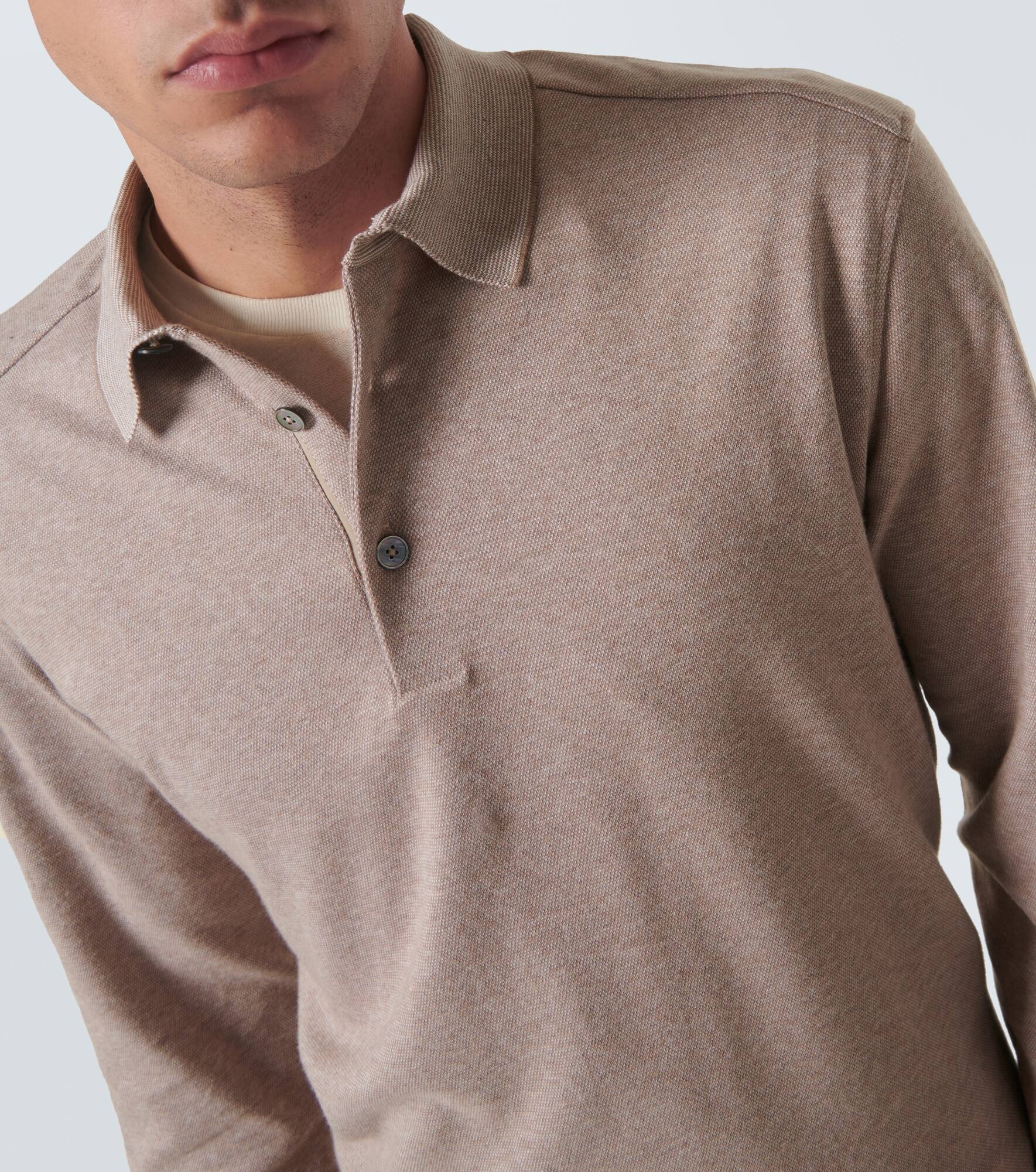Cotton polo sweater - 5