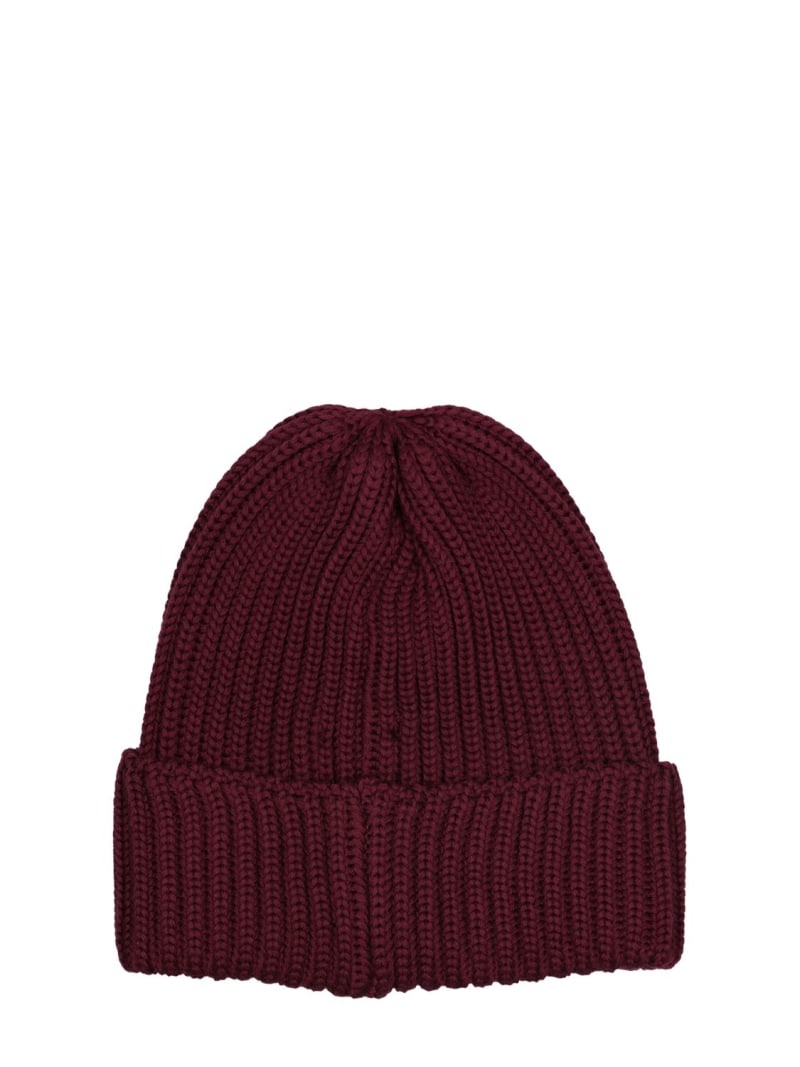 Logo wool knit hat - 3