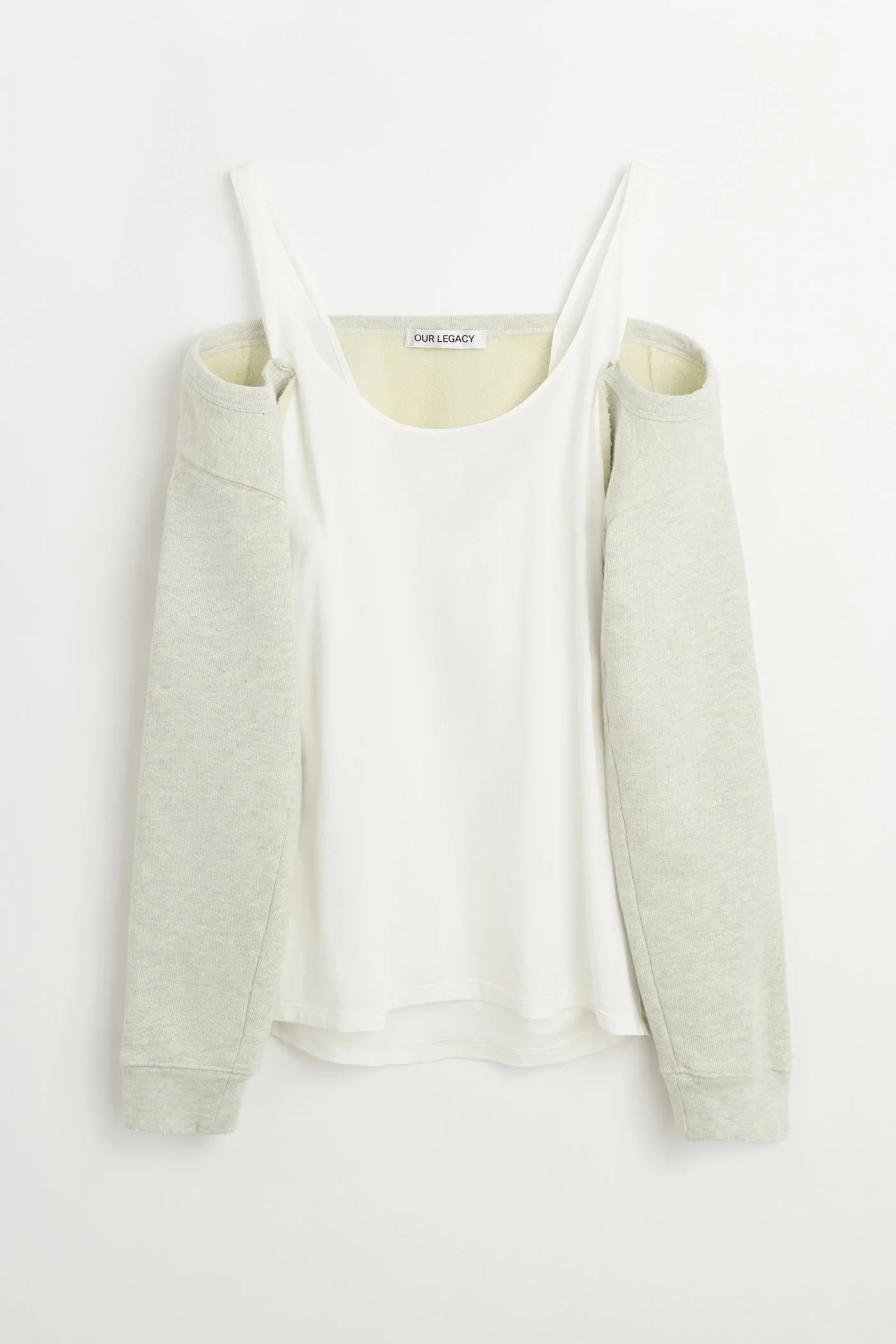 Cardigan Tank Yellow Tint Melange Fleece - 1