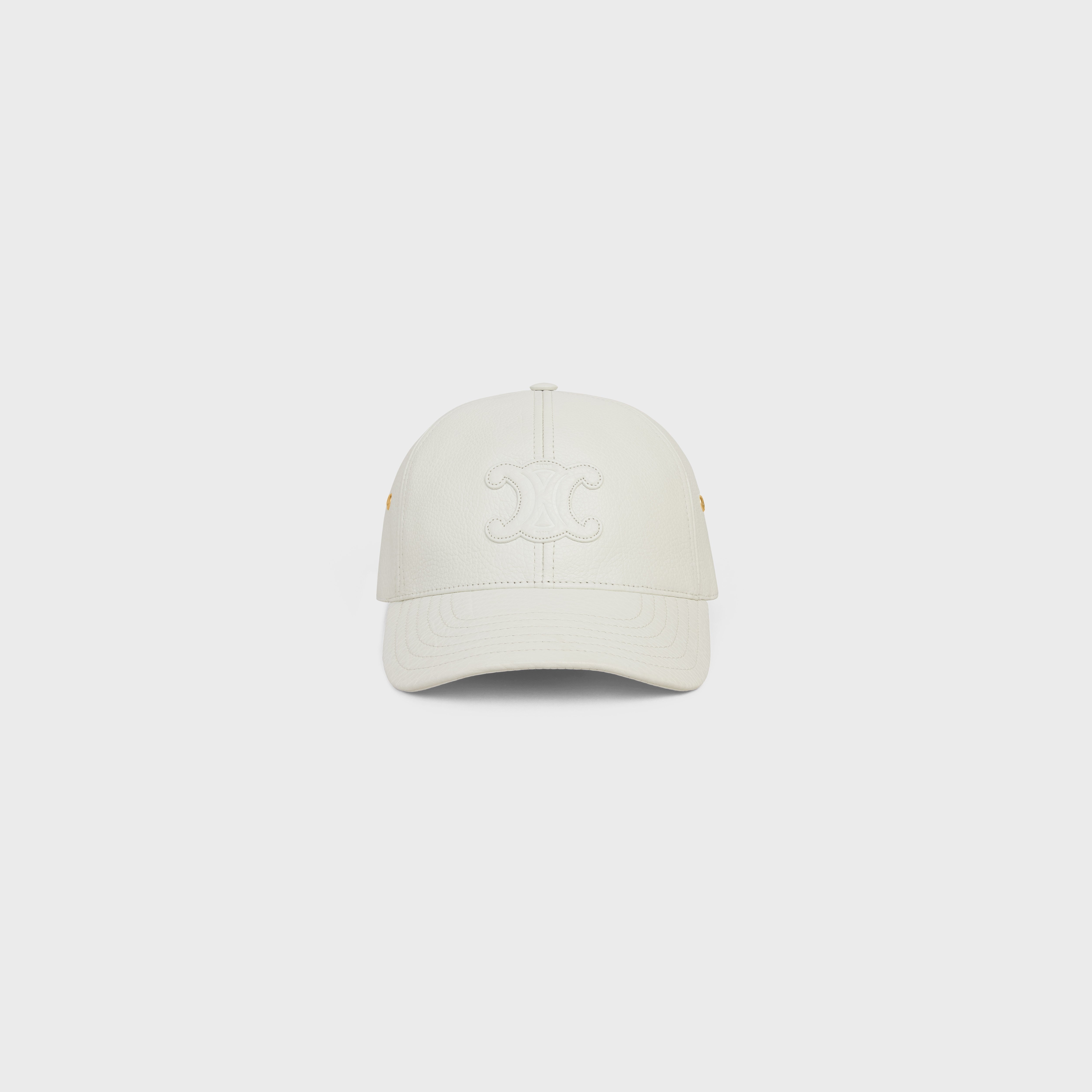 triomphe baseball cap in calfskin - 2