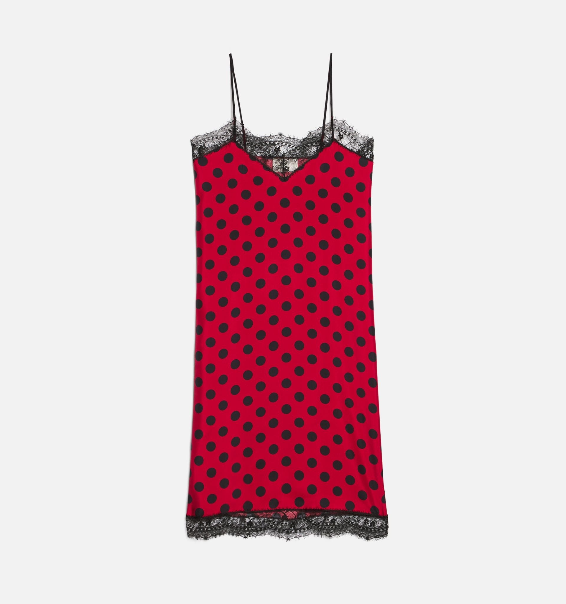 Strap Dress With Lace - 2
