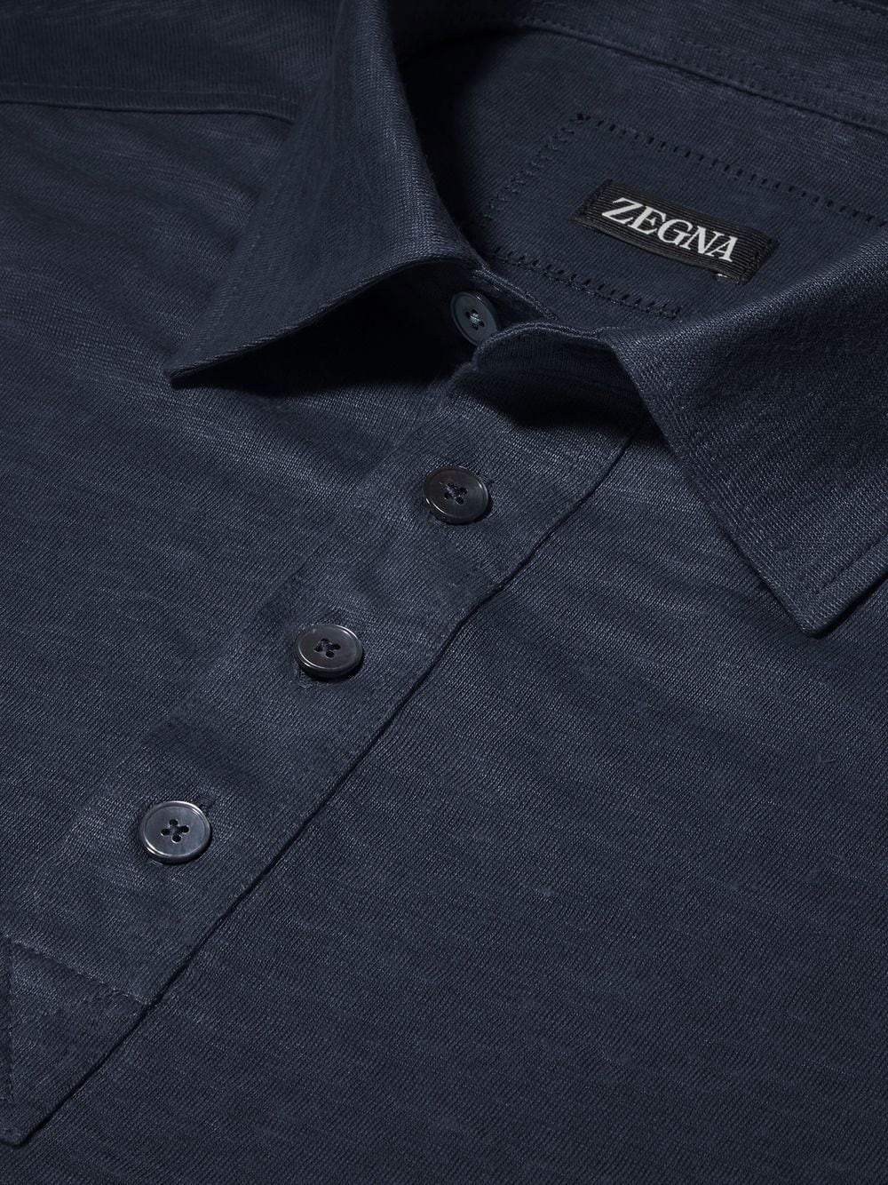 Pure Linen short-sleeve polo shirt - 5