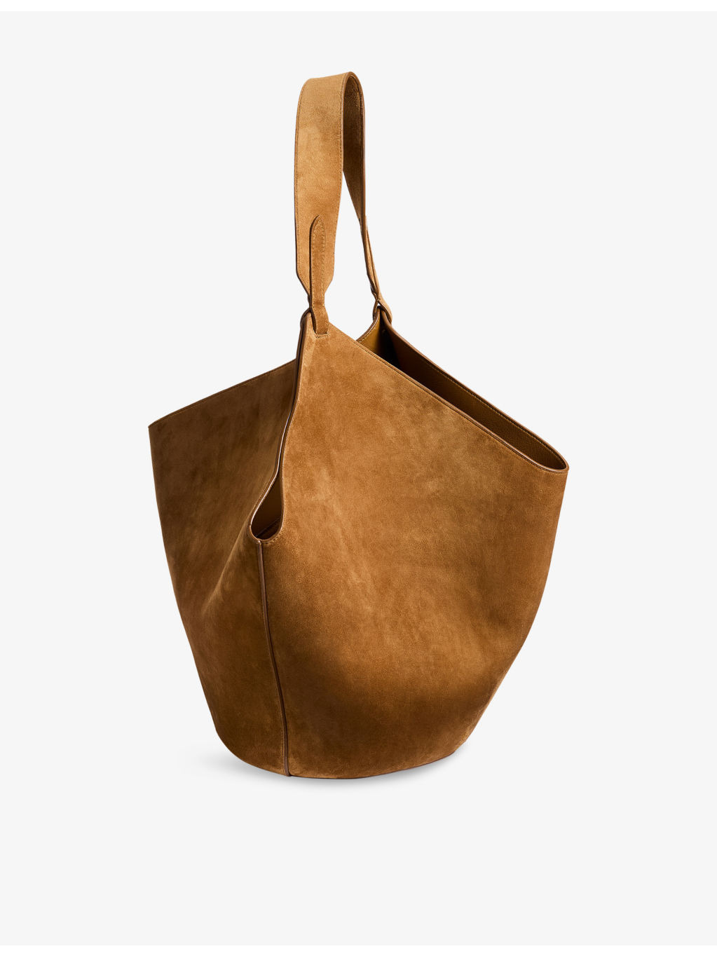 Lotus Medium Suede Tote Bag - 3