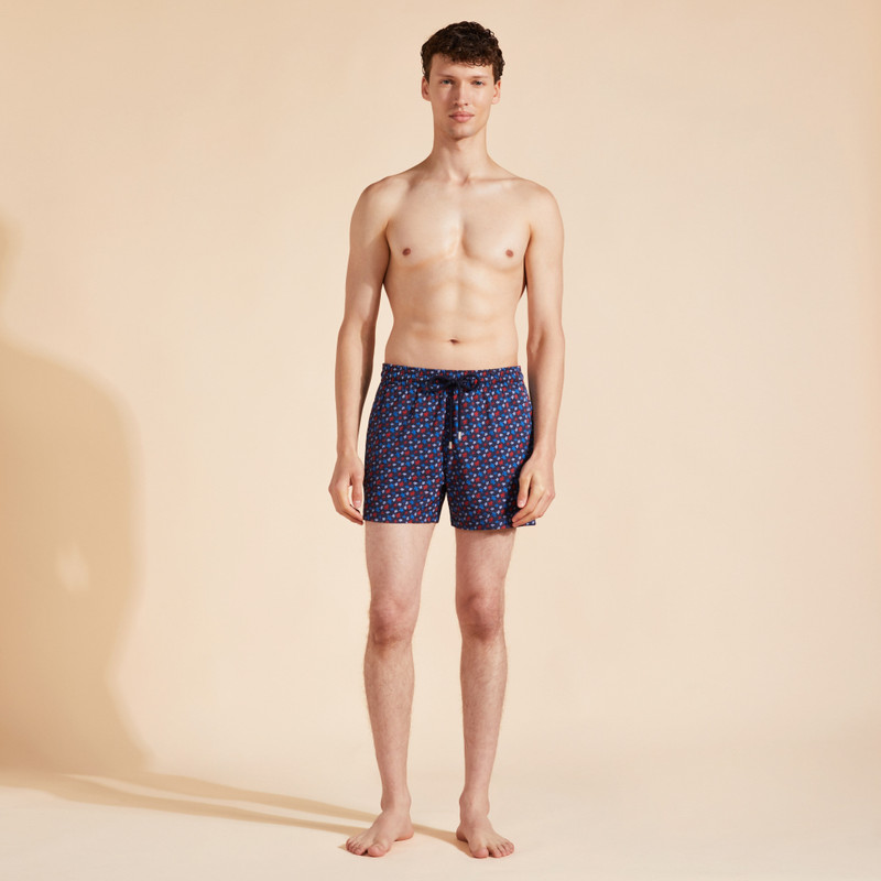 Vilebrequin Men Stretch Swim Trunks Micro Ronde Des Tortues Rainbow outlook