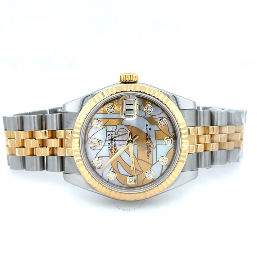 Pre-owned Rolex Lady Datejust Automatic Diamond Ladies Watch 178273 MDJ - 5