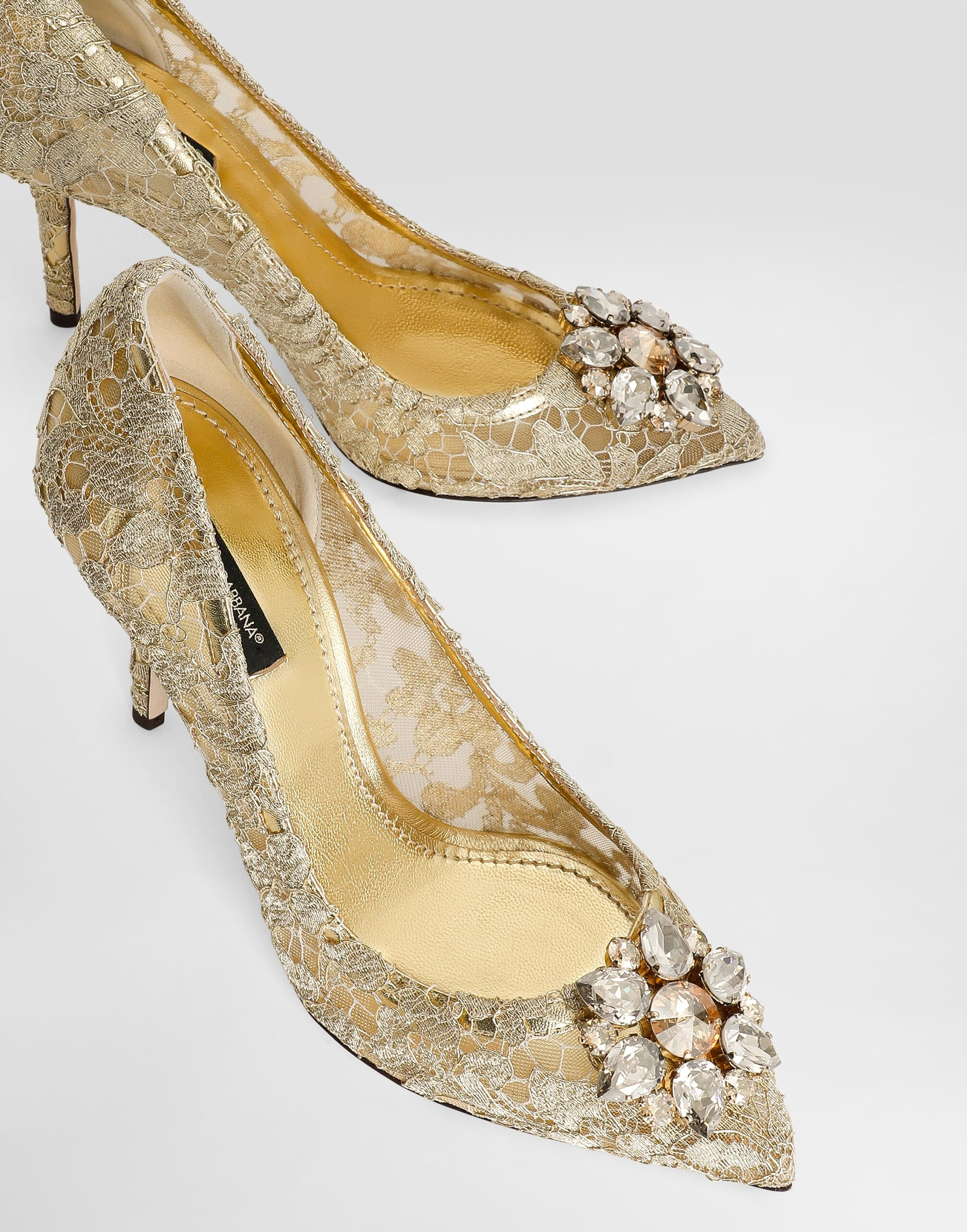 Pump in Taormina lace with crystals - 4